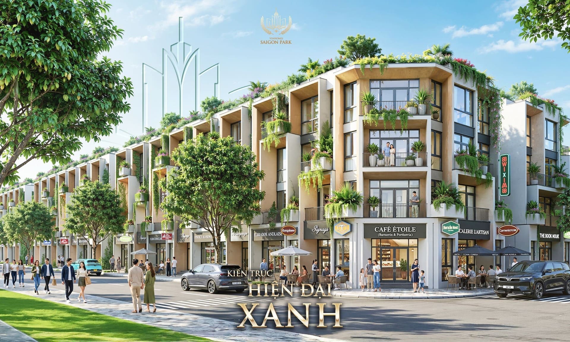 Không gian sống xanh own tại Vinhomes Saigon Park
