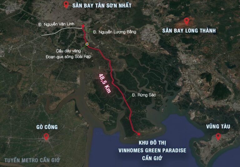 Vinhomes Green Paradise giúp Cần Giờ kết nối thuận tiện hơn